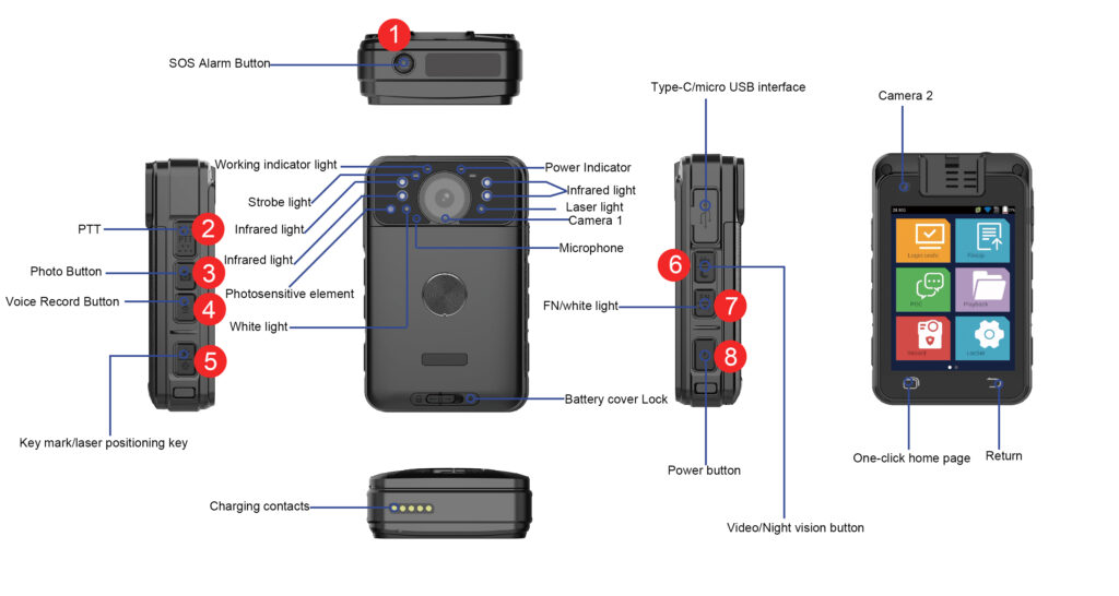 4G body camera