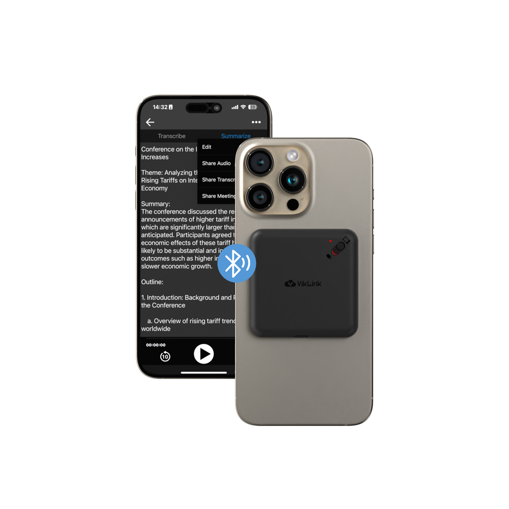 AI translate MagSafe Voice Recorder